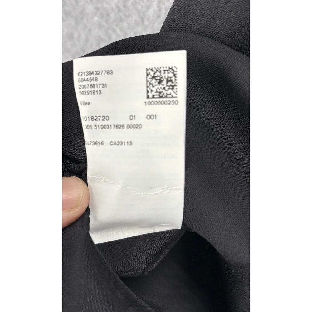 Hugo Boss Vilea Wool Blend Pencil Skirt Black US 2 IT 38 Career‎ Office NWT